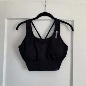 Gymshark Energy+ Seamless Crop Top - Black